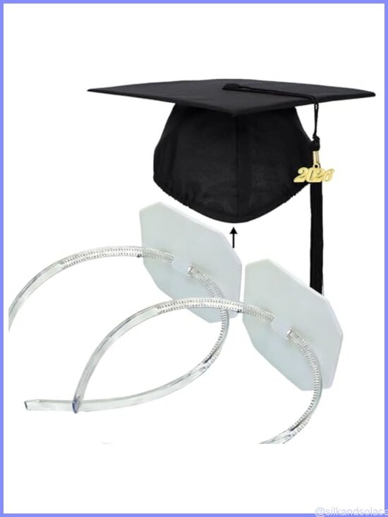 Accessories - Graduation Cap Headband Insert Adjustable Anti-Fall Hair Band for Grad Cap
